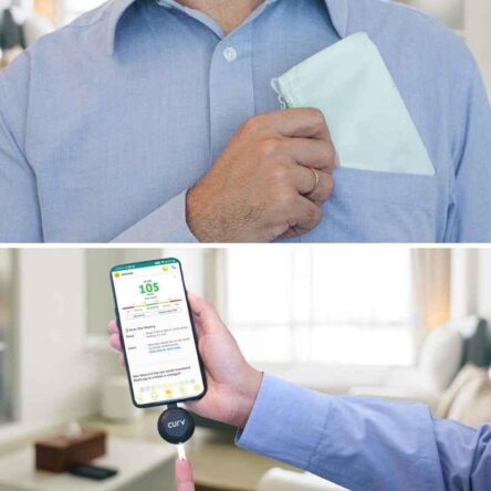 BeatO CURV Smartphone Connected Glucometer Machine with 50 Strips & 50 Lancets with Micro USB C Type Interface