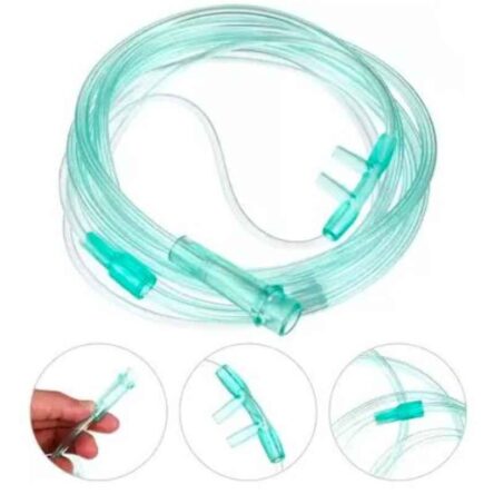 Fairbizps Green Reusable Nasal Oxygen Cannula with Soft Touch Universal Connector & Long Tube  (Pack of 5)