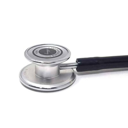 Indosurgicals Silvery III Aluminium Black Stethoscope