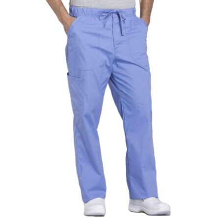 Superb Uniforms Polyester & Viscose Sky Blue Scrub Pant for Men