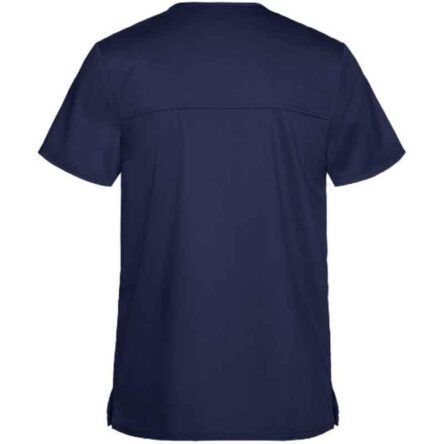 Superb Uniforms Polyester & Viscose Royal Blue Half Sleeves Designer Scrub for Doctors