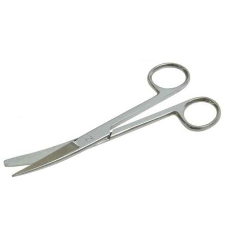 Forgesy NEO37 7 inch Silver Stainless Steel Blunt Sharp Curved Dressing Scissor