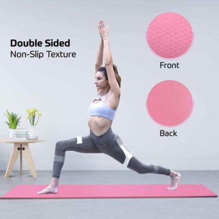 BeatXP 72×24 inch Ethylene Vinyl Acetate Pink Yoga Mat