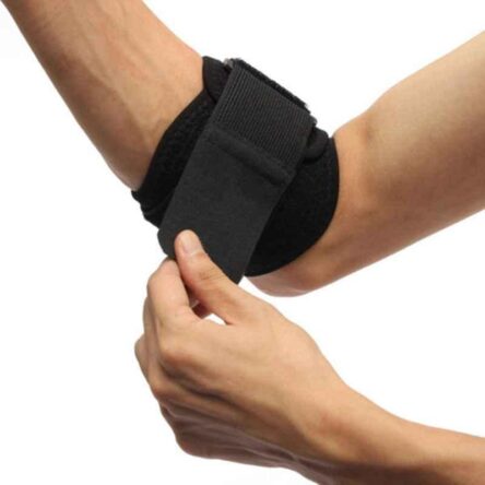 Fidelis Healthcare Elastic Black Tennis Elbow Support