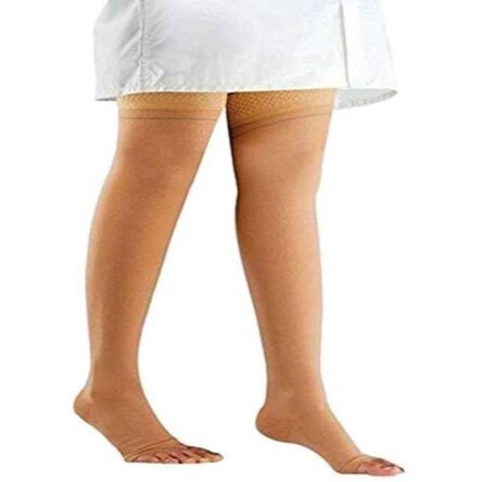 Comprezon 2111-003 Classic Varicose Vein Class-2 Beige Mid Thigh Stockings