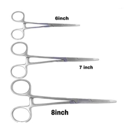 Forgesy 3 Pcs Stainless Steel Artery Forceps Set