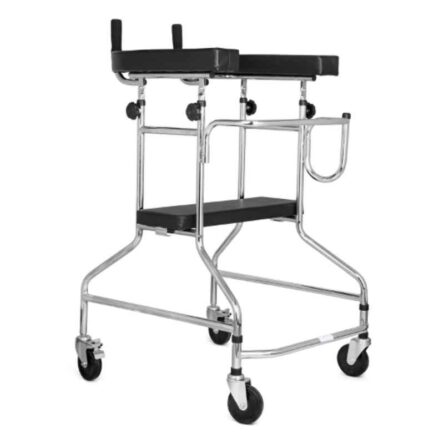 Entros Patient Walker Rollator with Wheels & Armrest for Adults Walking Stick