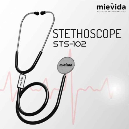 Mievida STS 102 Stainless Steel Black Cardiology Stethoscope