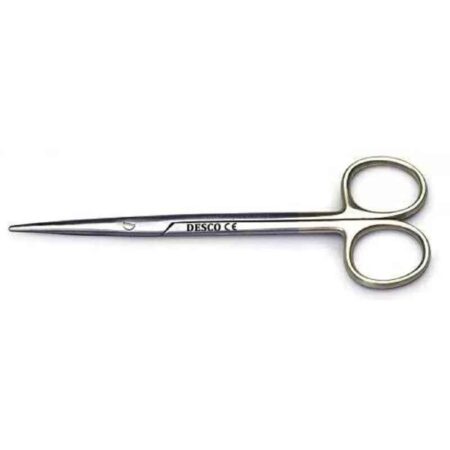 Desco 5 inch Stainless Steel Straight Tonsil Metzenbaum Scissor