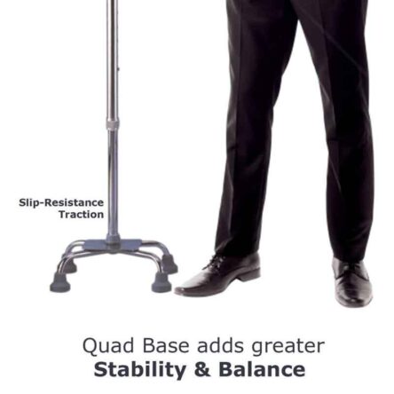 Easycare 66-89cm Stable Four Prong Base Aluminum Walker Stick