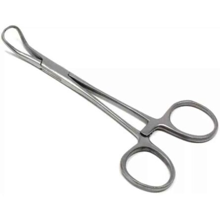 Desco 5 inch Stainless Steel Backhaus Towel Forceps