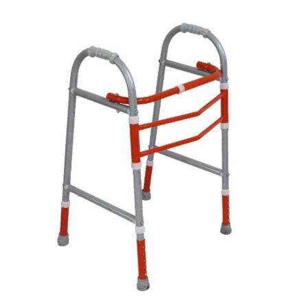 Fidelis Healthcare Mild Steel Orange & Silver U Shape Walker