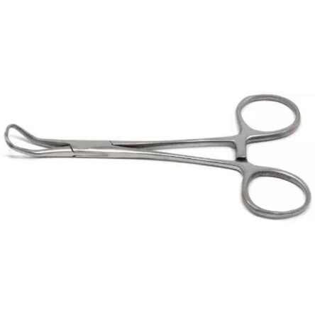 Desco 6 inch Stainless Steel Backhaus Towel Forceps