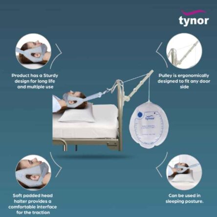 Tynor Cervical Traction Kit with Weight Bag