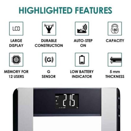 Equinox 180kg Transparent Body Composition Analyser