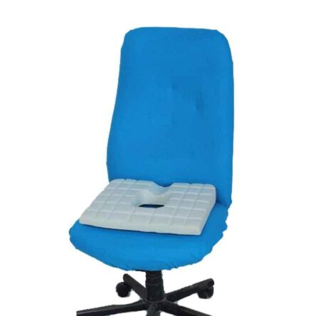 Salo Orthotics Polyurethane Rectangular Blue Donut Cushion Covered Hole