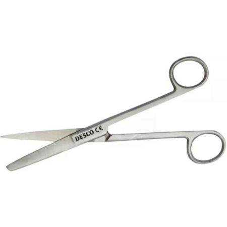 Desco 6 inch Stainless Steel Straight Blunt Sharp Dressing Scissor