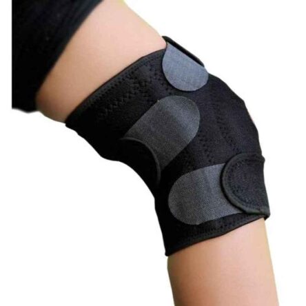 Arnav Black Open Patella Knee Support