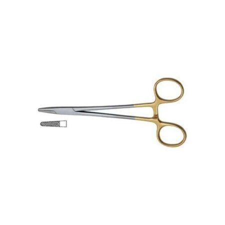 Skybound 5.5 inch Straight Tungsten Carbide Needle Holder with Tip