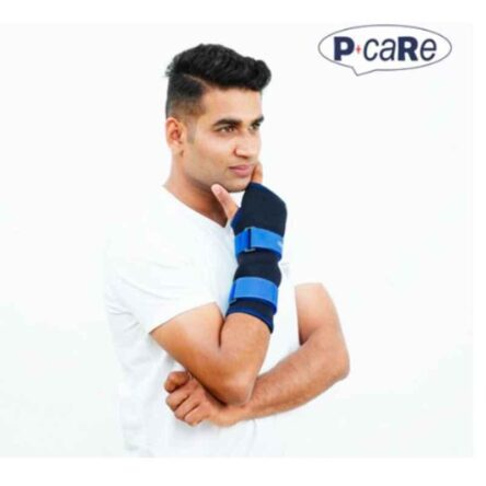 P+caRe Neoprene Black & Blue Wrist Wrap