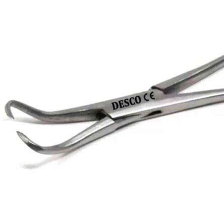 Desco 6 inch Stainless Steel Backhaus Towel Forceps