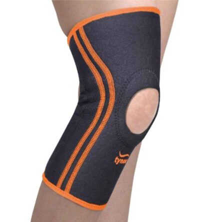 Tynor Black & Orange Neoprene Knee Support Wrap