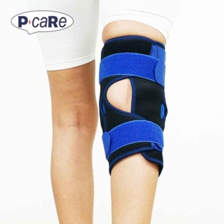 P+caRe Neoprene Black & Blue Knee support with Stays