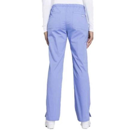 Superb Uniforms Polyester & Viscose Sky Blue Scrub Trouser for Women