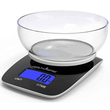 HealthSense KS 33 5kg Plastic Digital Kitchen Weighing Scale with Free Bowl