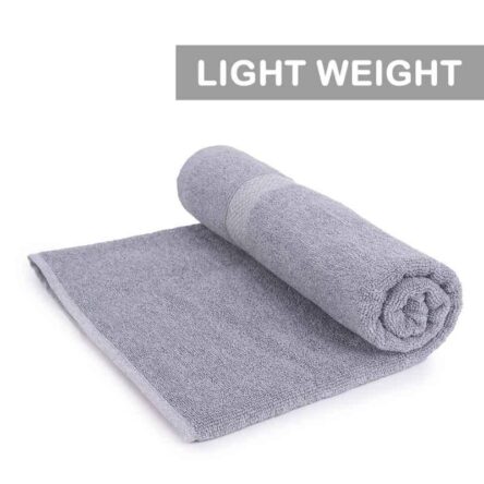 Rise N Shine 70x150cm 400GSM Cotton Brown Bath Towel for Men & Women (Pack of 4)