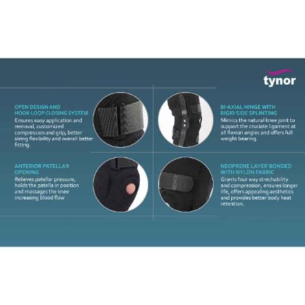 Tynor Neoprene Hinged Knee Wrap