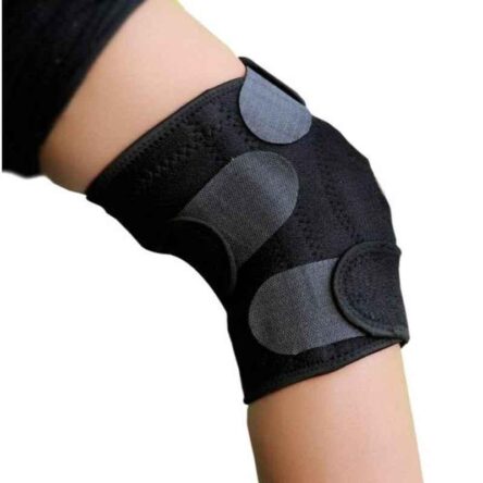 Arnav Black Open Patella Knee Support