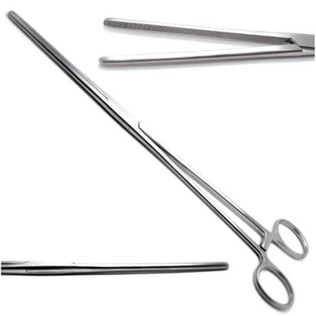 Forgesy NEO16 12 inch Stainless Steel Straight Artery Forceps