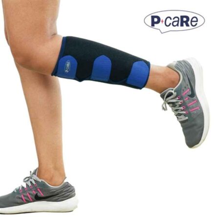 P+caRe Neoprene Black & Blue Thigh & Calf Support