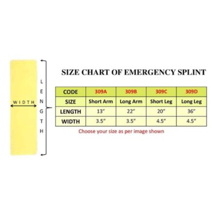 Salo Orthotics Long Arm Emergency U Splint
