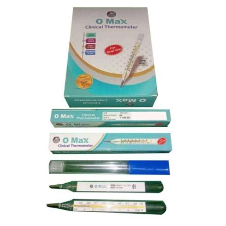 O Max Oval Clinical Glass Thermometer