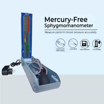 Divine Medicare Blue Mercury Blood Pressure Monitor with Adapter