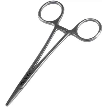 Desco 5 inch Stainless Steel Straight Mosquito Forceps