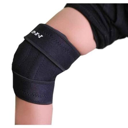 Arnav Black Open Patella Knee Support