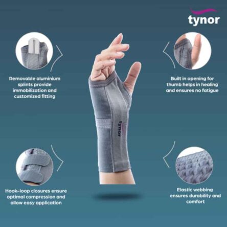 Tynor Elastic Left Wrist Splint