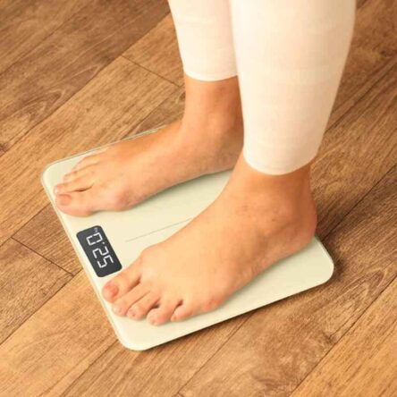 BeatXP Gravity Elite 180kg Tempered Glass White Digital Weighing Scale