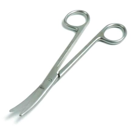 Forgesy 6.5 inch Silver Stainless Steel Mayo Curved Surgical Scissor