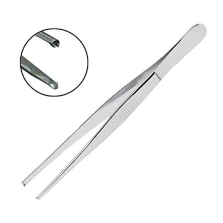 Forgesy NEO60 2 Pcs 8 inch Stainless Steel Toothed & Non-Toothed Thumb Dissecting Forceps Set