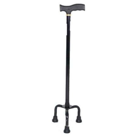 Mediva Aluminium Black Cane with Broad Base