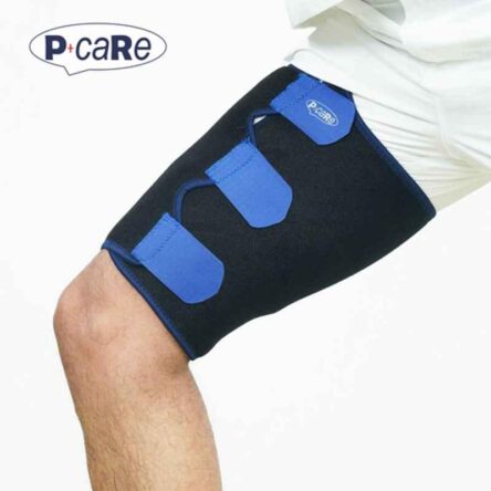 P+caRe Neoprene Black & Blue Thigh & Calf Support