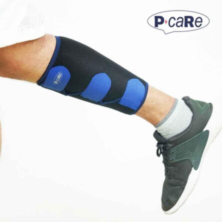 P+caRe Neoprene Black & Blue Thigh & Calf Support