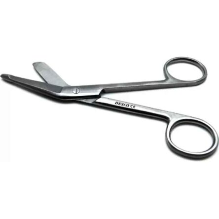 Desco 5.5 inch Stainless Steel Curved And Angled Dissecting Scissor