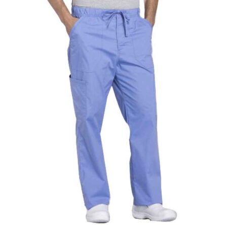 Superb Uniforms Polyester & Viscose Sky Blue Scrub Pant for Men