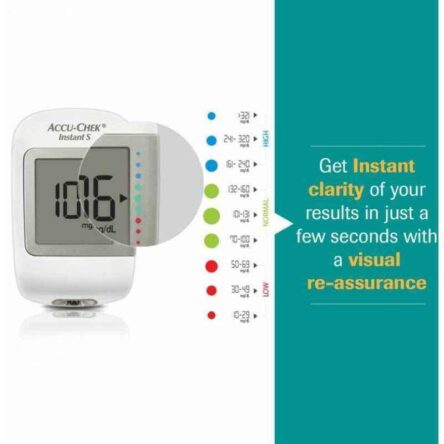 Accu-chek Instant S Glucometer with 10 Strips