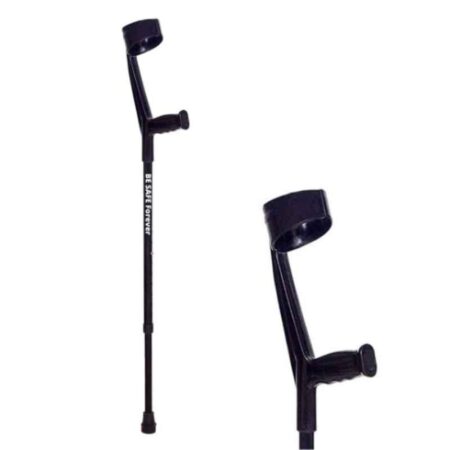 Besafe Forever BEWSEB02 9 inch Iron Black Elbow Support Walking Crutch